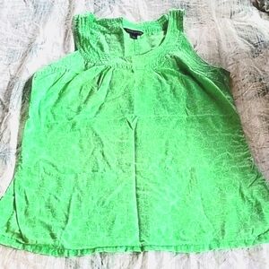Banana Republic cotton vibrant green tank, small